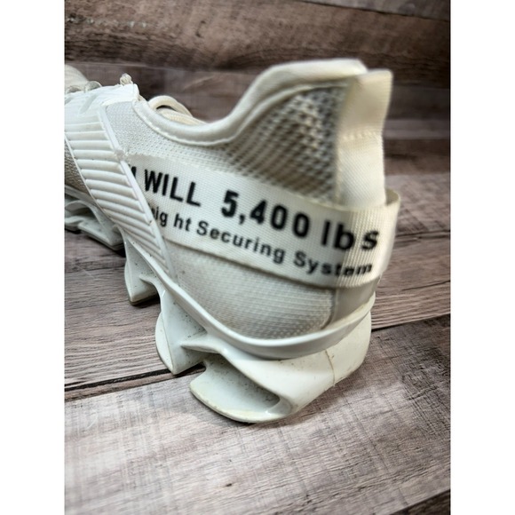 Mens White Breathable Blade Weight Lifting Shoes Size 46 US Size 12 - Picture 10 of 13